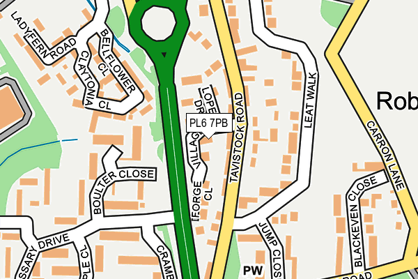 PL6 7PB map - OS OpenMap – Local (Ordnance Survey)