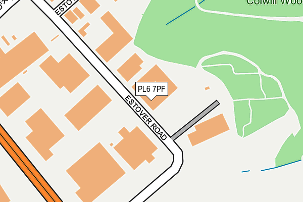 PL6 7PF map - OS OpenMap – Local (Ordnance Survey)