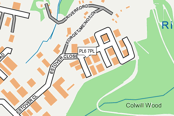 PL6 7PL map - OS OpenMap – Local (Ordnance Survey)