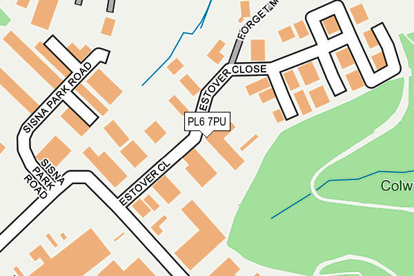 PL6 7PU map - OS OpenMap – Local (Ordnance Survey)