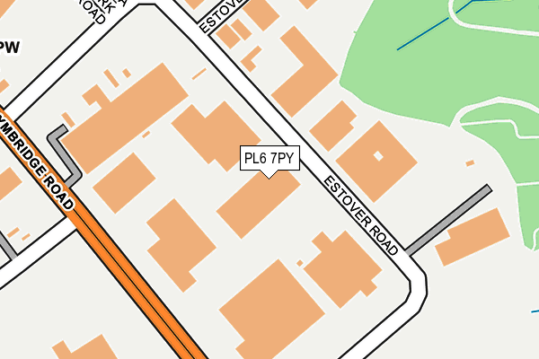 PL6 7PY map - OS OpenMap – Local (Ordnance Survey)