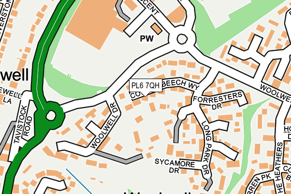PL6 7QH map - OS OpenMap – Local (Ordnance Survey)