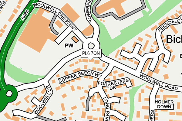 PL6 7QN map - OS OpenMap – Local (Ordnance Survey)