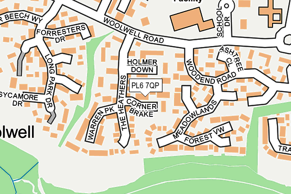 PL6 7QP map - OS OpenMap – Local (Ordnance Survey)