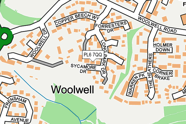 PL6 7QQ map - OS OpenMap – Local (Ordnance Survey)