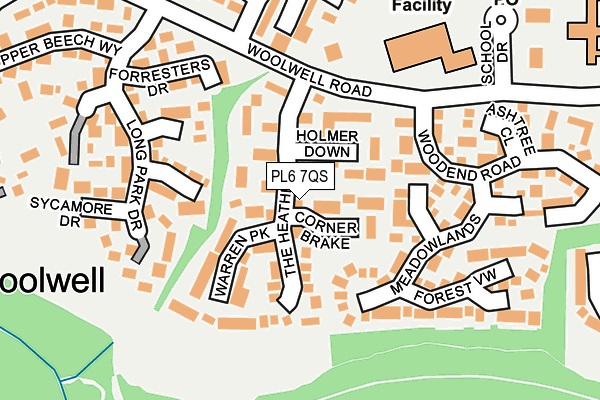 PL6 7QS map - OS OpenMap – Local (Ordnance Survey)
