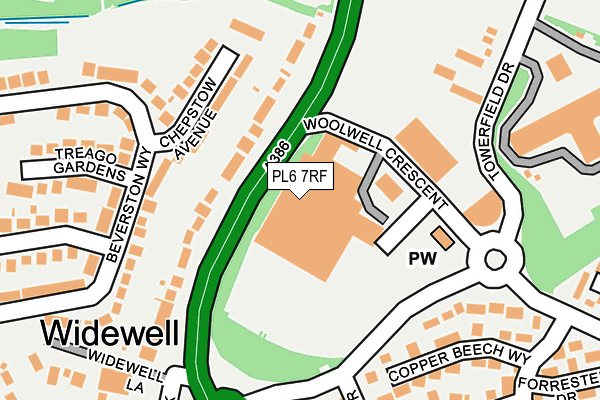 PL6 7RF map - OS OpenMap – Local (Ordnance Survey)