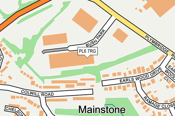 PL6 7RG map - OS OpenMap – Local (Ordnance Survey)