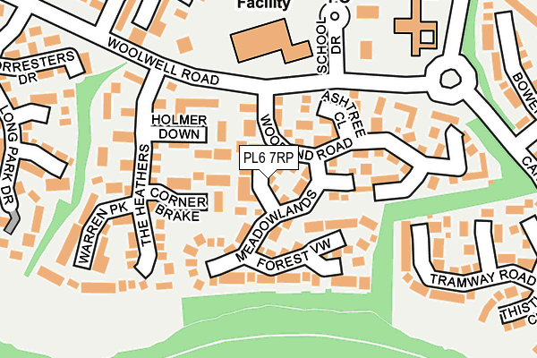 PL6 7RP map - OS OpenMap – Local (Ordnance Survey)