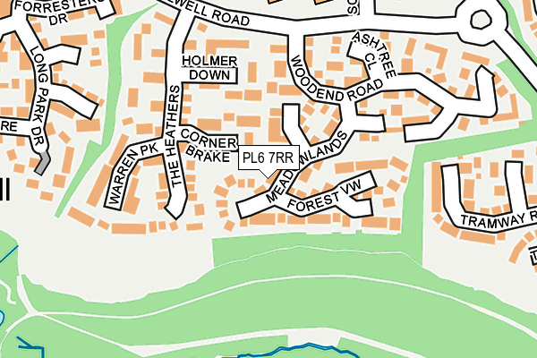 PL6 7RR map - OS OpenMap – Local (Ordnance Survey)