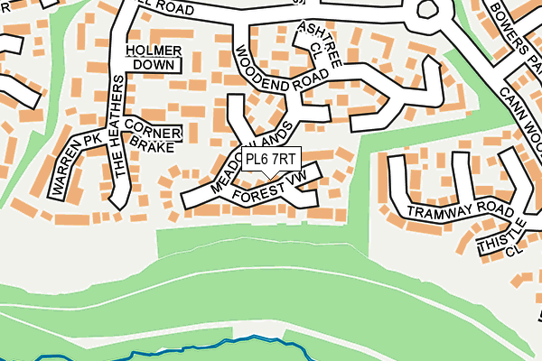 PL6 7RT map - OS OpenMap – Local (Ordnance Survey)