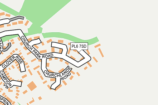 PL6 7SD map - OS OpenMap – Local (Ordnance Survey)