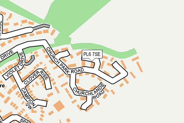 PL6 7SE map - OS OpenMap – Local (Ordnance Survey)