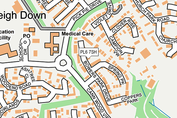 PL6 7SH map - OS OpenMap – Local (Ordnance Survey)