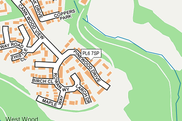 PL6 7SP map - OS OpenMap – Local (Ordnance Survey)