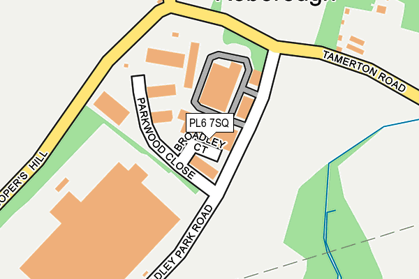 PL6 7SQ map - OS OpenMap – Local (Ordnance Survey)