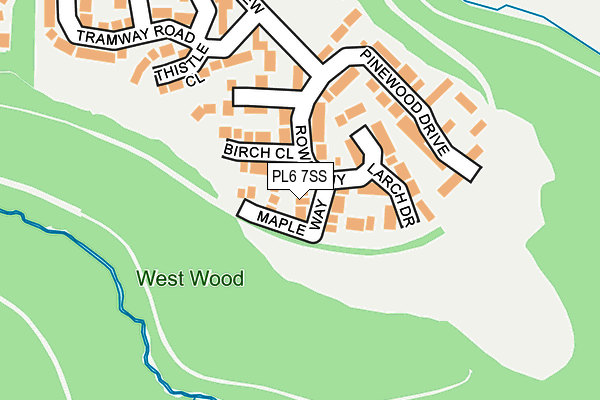 PL6 7SS map - OS OpenMap – Local (Ordnance Survey)