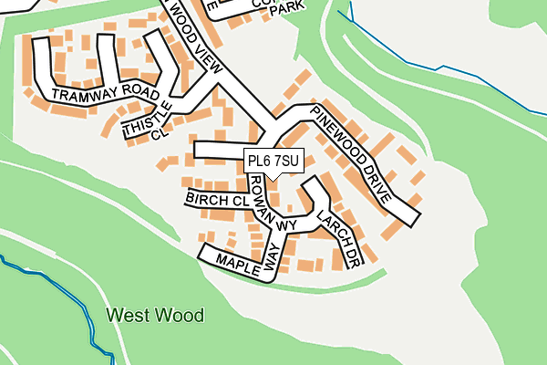 PL6 7SU map - OS OpenMap – Local (Ordnance Survey)