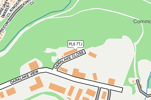 PL6 7TJ map - OS OpenMap – Local (Ordnance Survey)