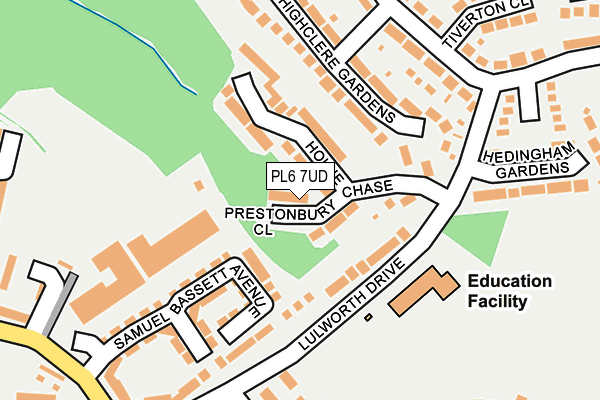 PL6 7UD map - OS OpenMap – Local (Ordnance Survey)