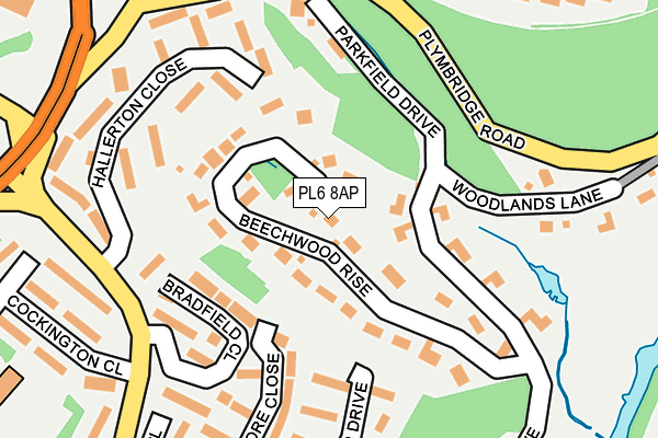 PL6 8AP map - OS OpenMap – Local (Ordnance Survey)