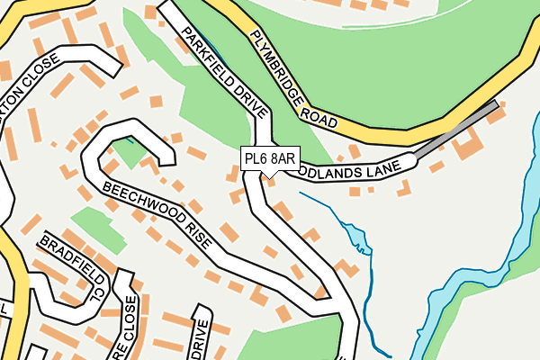 PL6 8AR map - OS OpenMap – Local (Ordnance Survey)