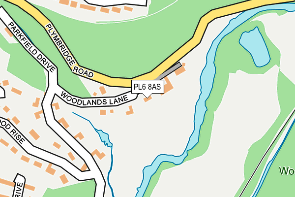 PL6 8AS map - OS OpenMap – Local (Ordnance Survey)