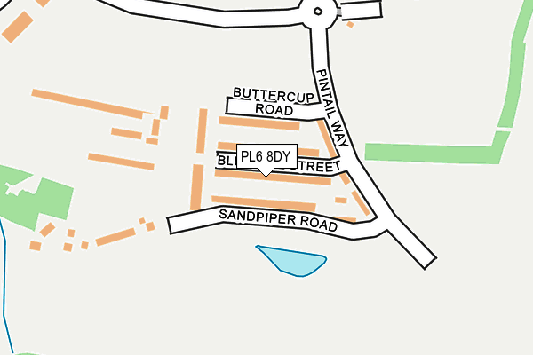 PL6 8DY map - OS OpenMap – Local (Ordnance Survey)