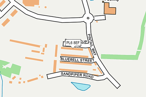 PL6 8EF map - OS OpenMap – Local (Ordnance Survey)