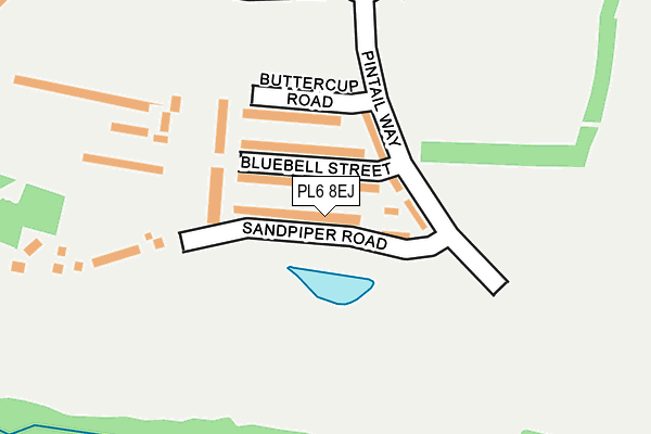 PL6 8EJ map - OS OpenMap – Local (Ordnance Survey)