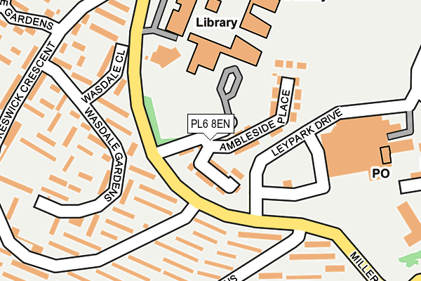 PL6 8EN map - OS OpenMap – Local (Ordnance Survey)