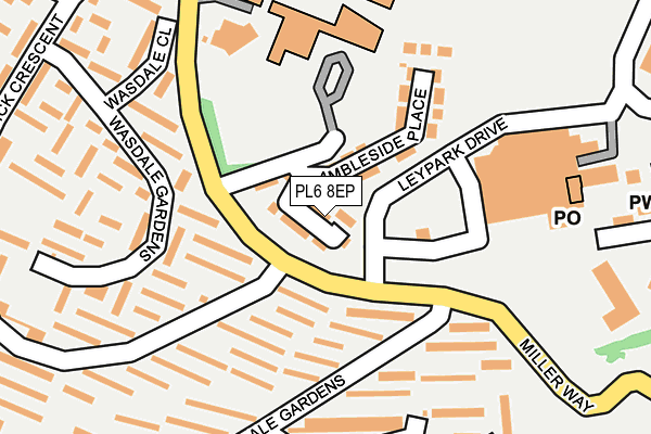 PL6 8EP map - OS OpenMap – Local (Ordnance Survey)