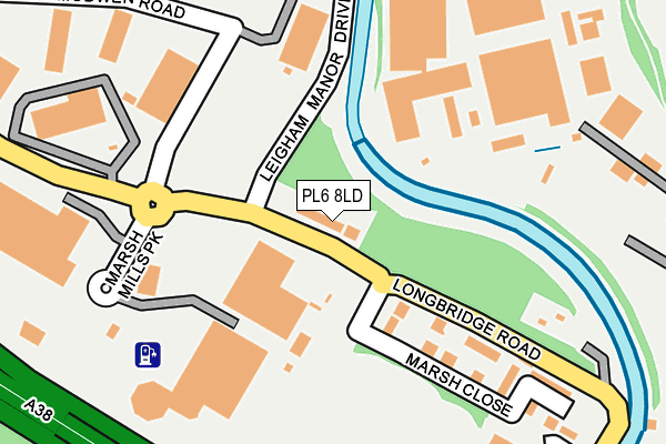 PL6 8LD map - OS OpenMap – Local (Ordnance Survey)