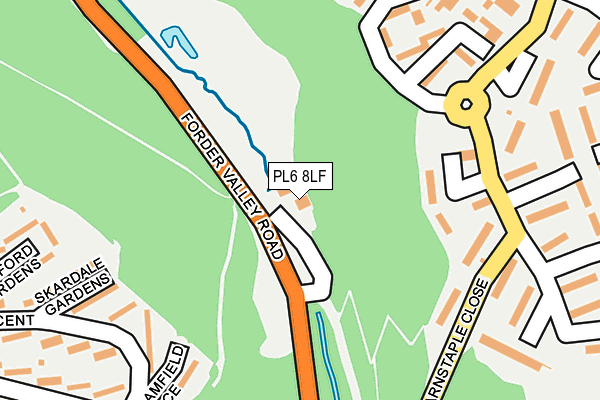 PL6 8LF map - OS OpenMap – Local (Ordnance Survey)