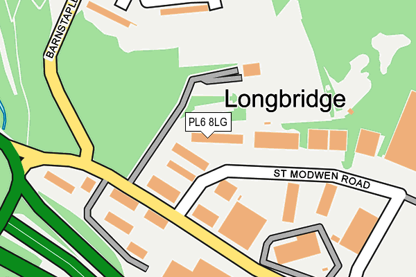 PL6 8LG map - OS OpenMap – Local (Ordnance Survey)
