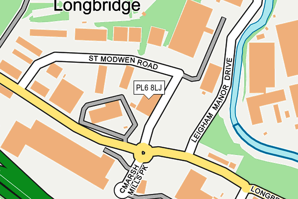 PL6 8LJ map - OS OpenMap – Local (Ordnance Survey)