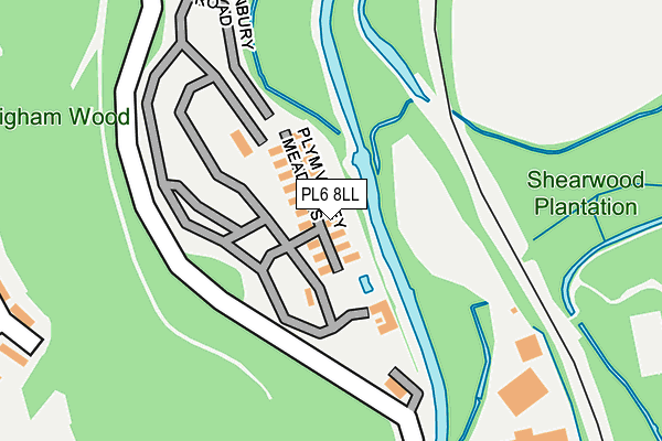 PL6 8LL map - OS OpenMap – Local (Ordnance Survey)