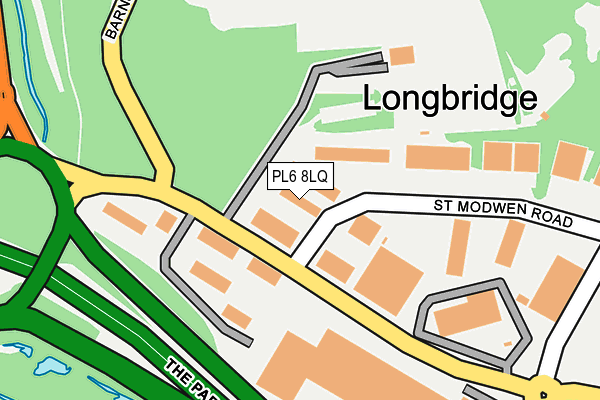 PL6 8LQ map - OS OpenMap – Local (Ordnance Survey)