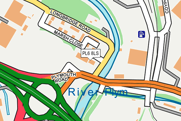 PL6 8LS map - OS OpenMap – Local (Ordnance Survey)