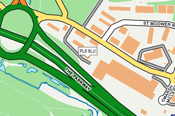 PL6 8LU map - OS OpenMap – Local (Ordnance Survey)