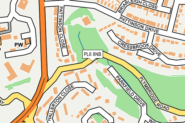 PL6 8NB map - OS OpenMap – Local (Ordnance Survey)