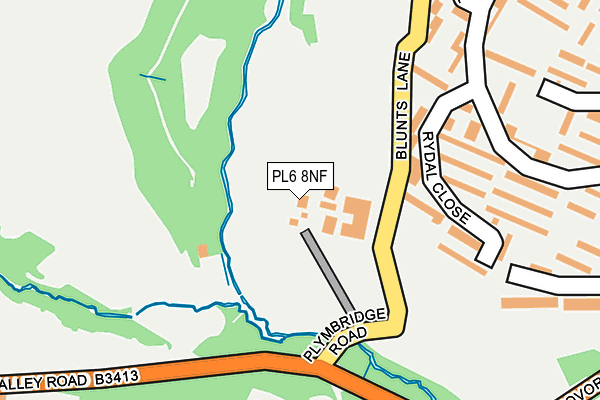 PL6 8NF map - OS OpenMap – Local (Ordnance Survey)