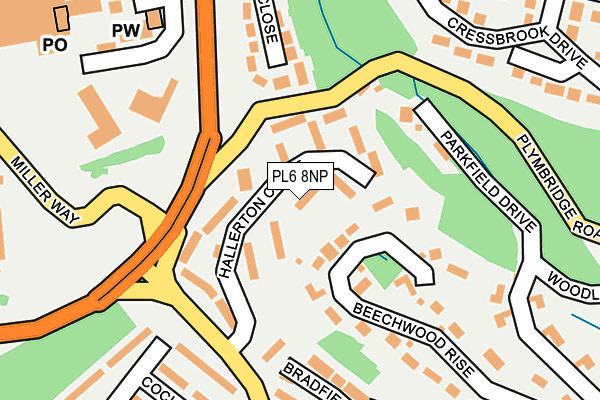 PL6 8NP map - OS OpenMap – Local (Ordnance Survey)
