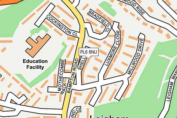 PL6 8NU map - OS OpenMap – Local (Ordnance Survey)