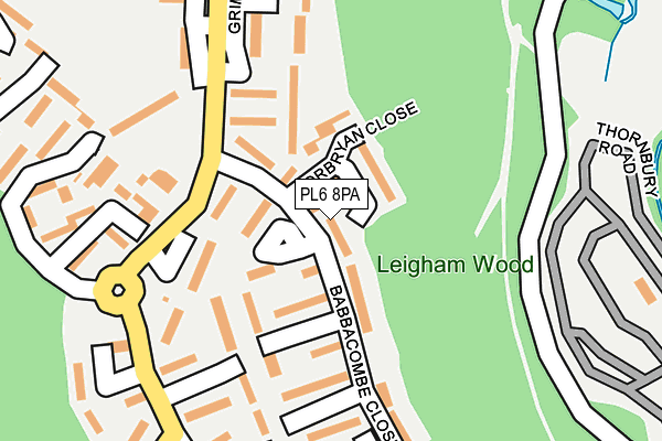 PL6 8PA map - OS OpenMap – Local (Ordnance Survey)