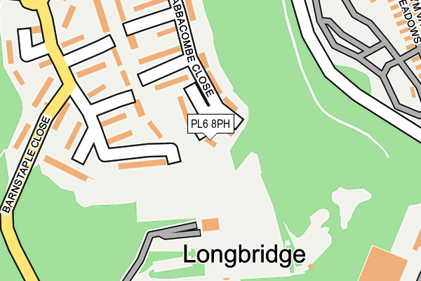 PL6 8PH map - OS OpenMap – Local (Ordnance Survey)