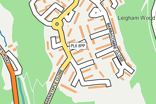 PL6 8PP map - OS OpenMap – Local (Ordnance Survey)