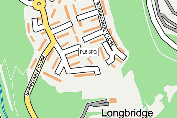PL6 8PQ map - OS OpenMap – Local (Ordnance Survey)