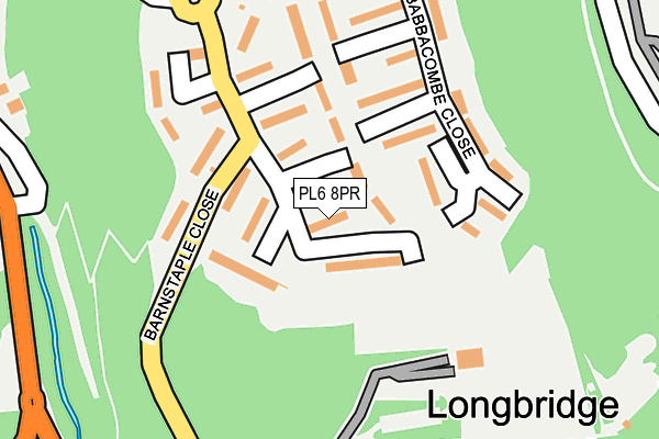 PL6 8PR map - OS OpenMap – Local (Ordnance Survey)