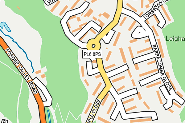 PL6 8PS map - OS OpenMap – Local (Ordnance Survey)
